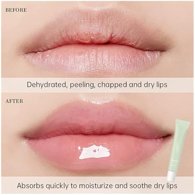 Easilydays LIP GLOWY BALM BUTTER LIP BALM MOISTURIZING HYDRATING LIP MASK REPAIR MOISTURIZER PLUMPS LIPS CARE LIP TREATMENT FOR DRY CRACKED LIP, GLOSSY FINISH, VEGAN LIP BALM CHAPSTICK, #1 VANILLA - Image 4